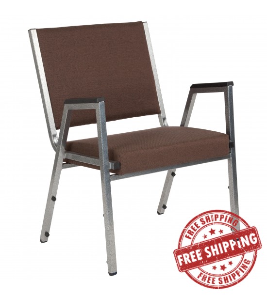 Flash Furniture XU-DG-60443-670-1-BRN-GG HERCULES Series 1500 lb. Rated Brown Antimicrobial Fabric Bariatric Medical Reception Arm Chair Flash Furniture XU-DG-60443-670-1-BRN-GG HERCULES Series 1500 lb. Rated Brown Antimicrobial Fabric Bariatric Medical Reception Arm Chair
